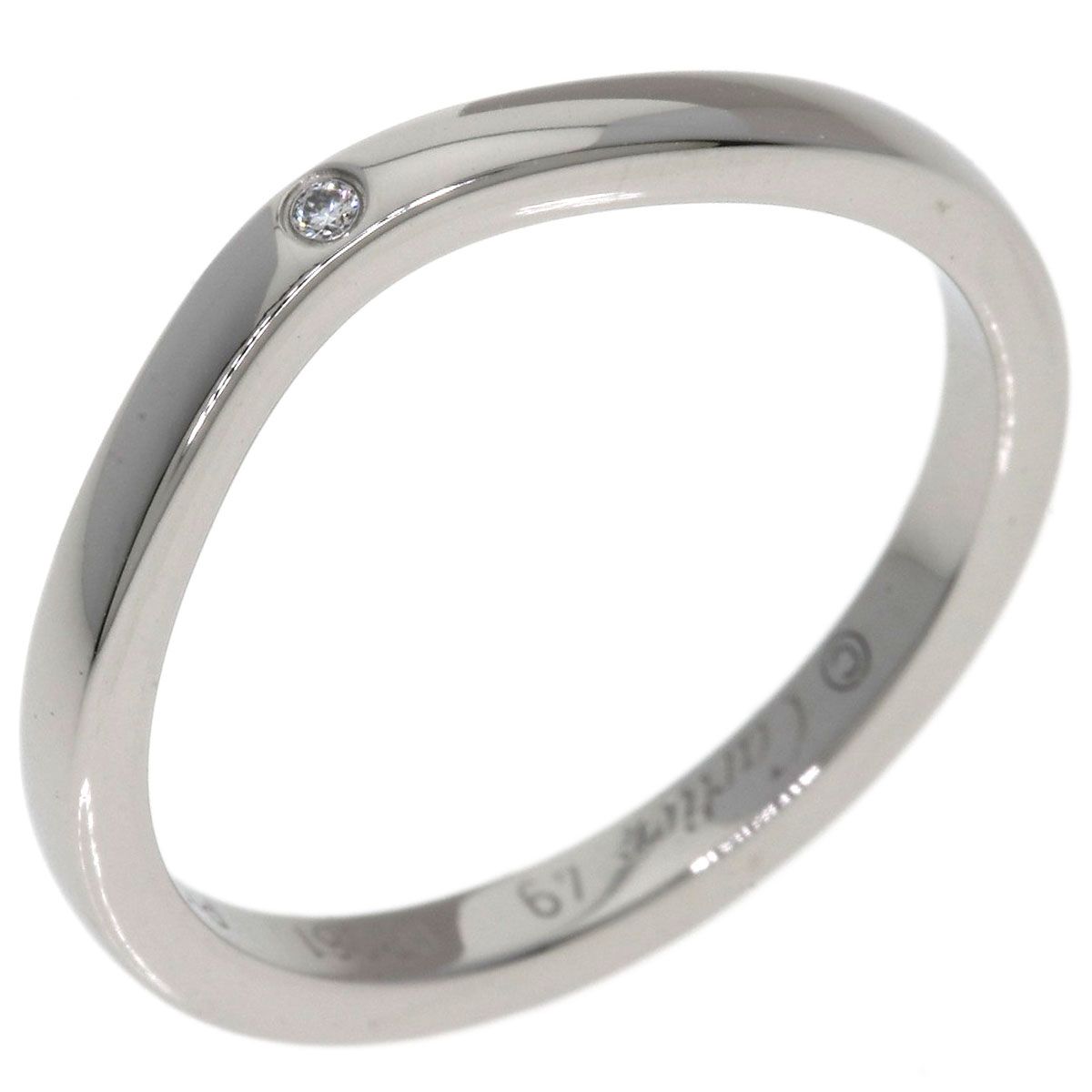 CARTIER カルティエ バレリーナ ウェディング ダイヤモンド #49 リング・指輪 PT950 レディース [中古]