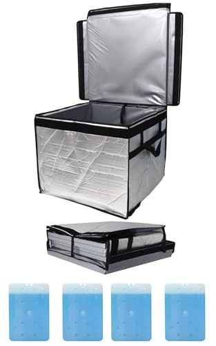 ms[PLATA] 保冷バッグ クーラーバッグ ソフト 大容量 130L 業務用 折りたたみ 大型 組み立て式 シルバー
