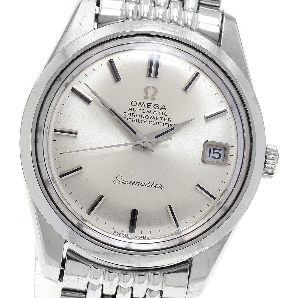 オメガ OMEGA 168.024/166.010 シーマスター デイト cal.564 ライスブレスレット 自動巻き メンズ _962729