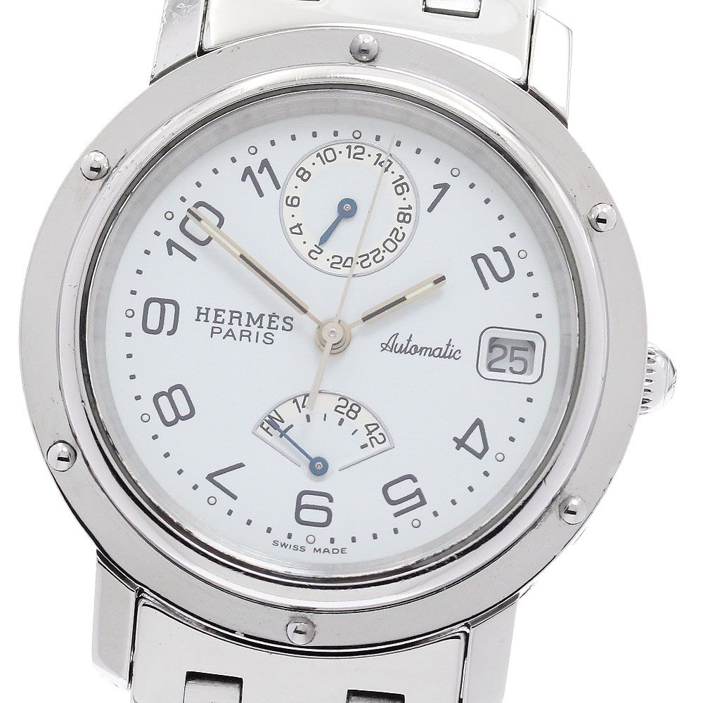 エルメス HERMES CL5.710 クリッパー パワーリザーブ GMT 自動巻き メンズ _943756