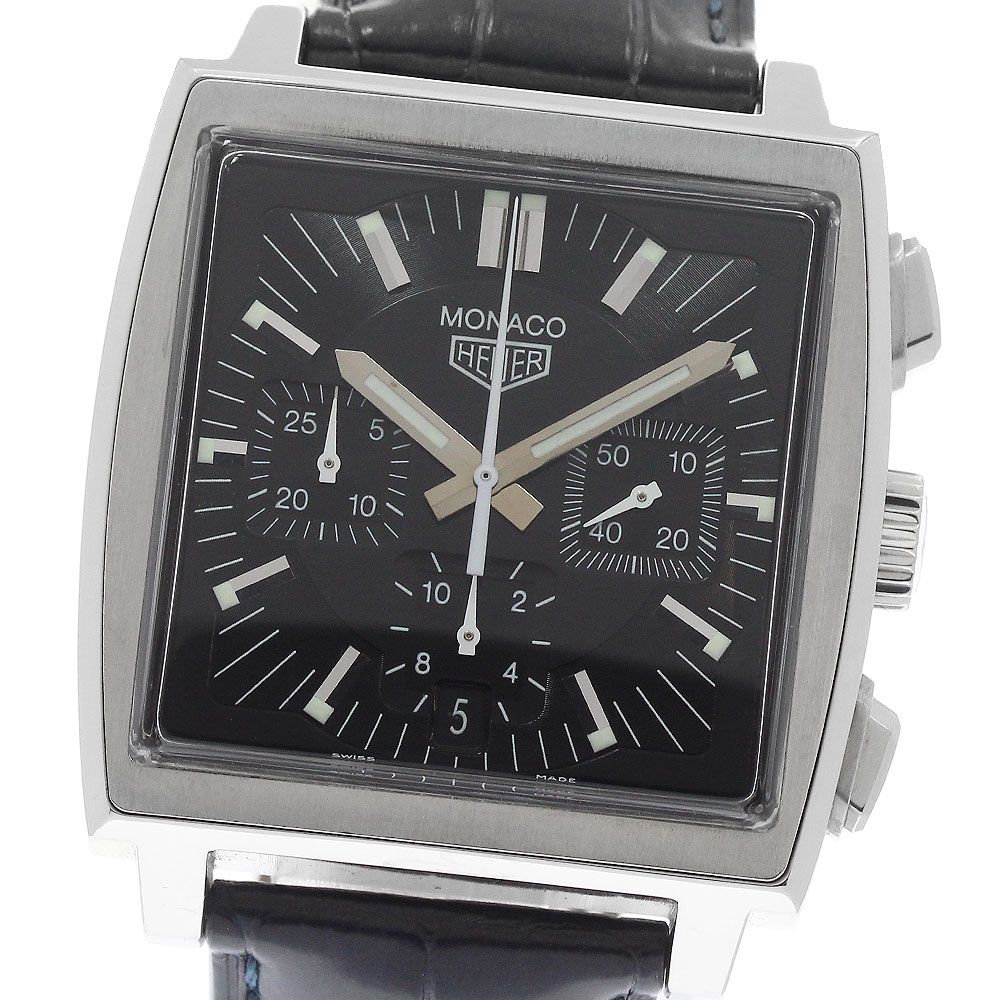 タグホイヤー TAG HEUER CS2111 モナコ クロノグラフ デイト 自動巻き メンズ 保証書付き_974653