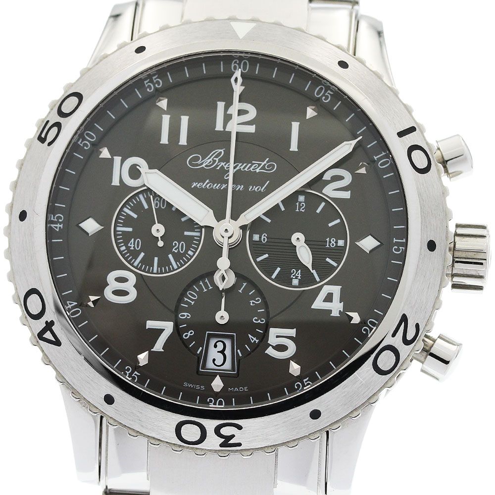 ブレゲ Breguet 3810ST/92/SZ9 タイプXXI クロノグラフ 自動巻き メンズ 良品 保証書付き_970972