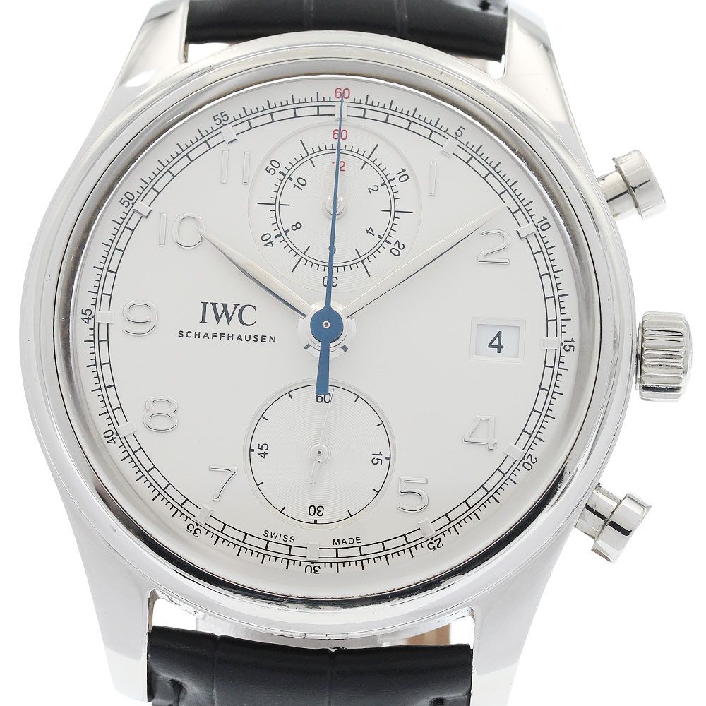 IWC SCHAFFHAUSEN IW390403 ポルトギーゼ クロノグラフ デイト 自動巻き メンズ 保証書付き_968951