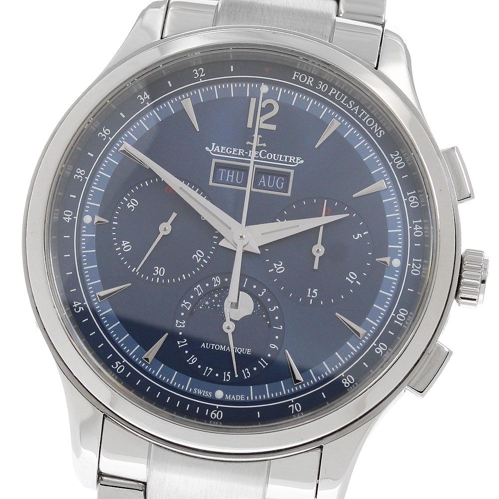 ジャガー・ルクルト JAEGER-LECOULTRE Q4138180/830.8.C5.S マスター コントロール 自動巻き メンズ 良品 保証書付き_973414