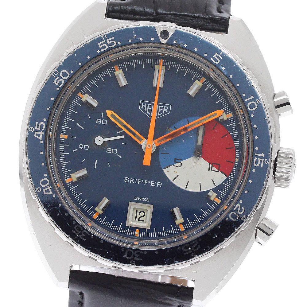 ホイヤー Heuer Ref.73464 スキッパー クロノグラフ cal.7734 手巻き メンズ _969565