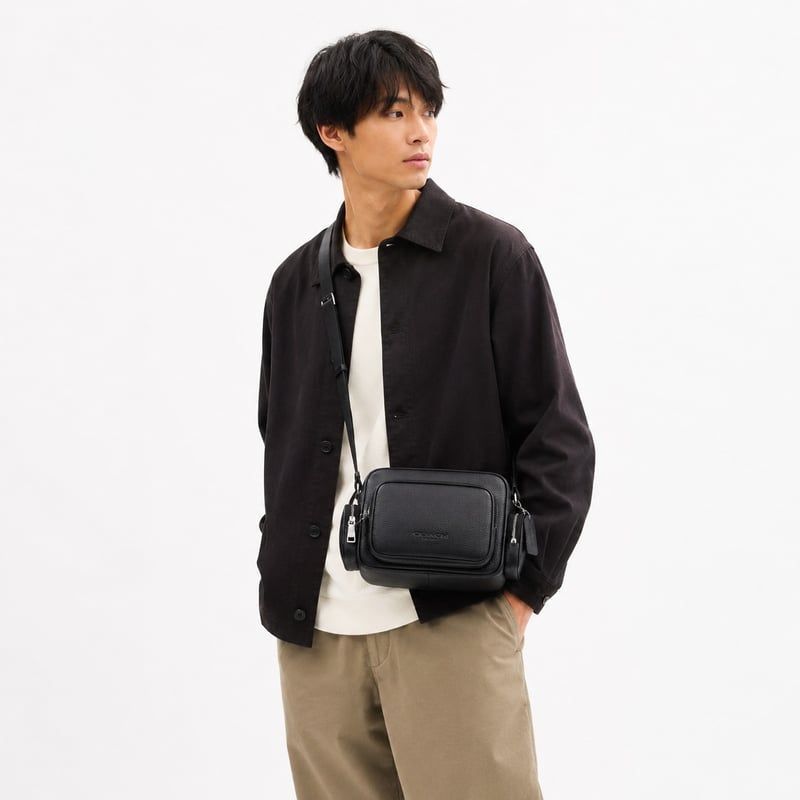 HUMAN MADE ショルダーバッグ ブラック HUMAN MADE(ヒューマンメイド) 片方オフショルダーバッグ ブラック