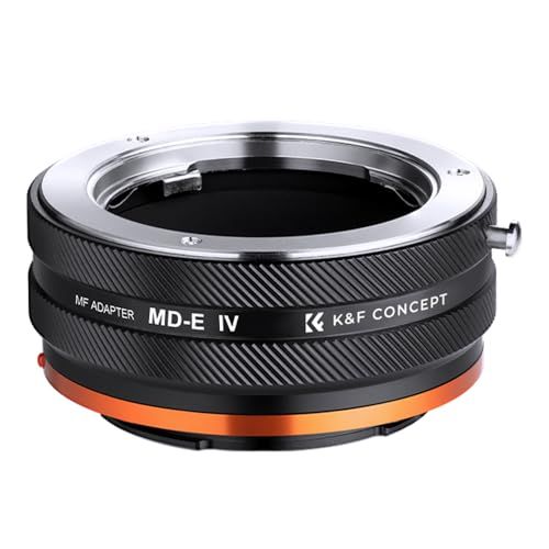 【新型】K&F CONCEPT マウントアダプター MD-NEX IV ミノルタ対応 MINOLTA対応 SR MC MDマウントレンズ ソニー対応対応 Eマウント NEXカメラ装着 変換 レンズアダプター ニュアルフォーカス 艶消し仕上げ 70c70366