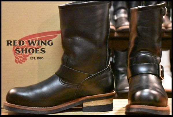 【7D 箱付 良品 19年】レッドウィング 2268 エンジニア 黒 ブラッククローム スチールトゥ プルオン ブーツ redwing HOPESMORE【GG520】 33,592円