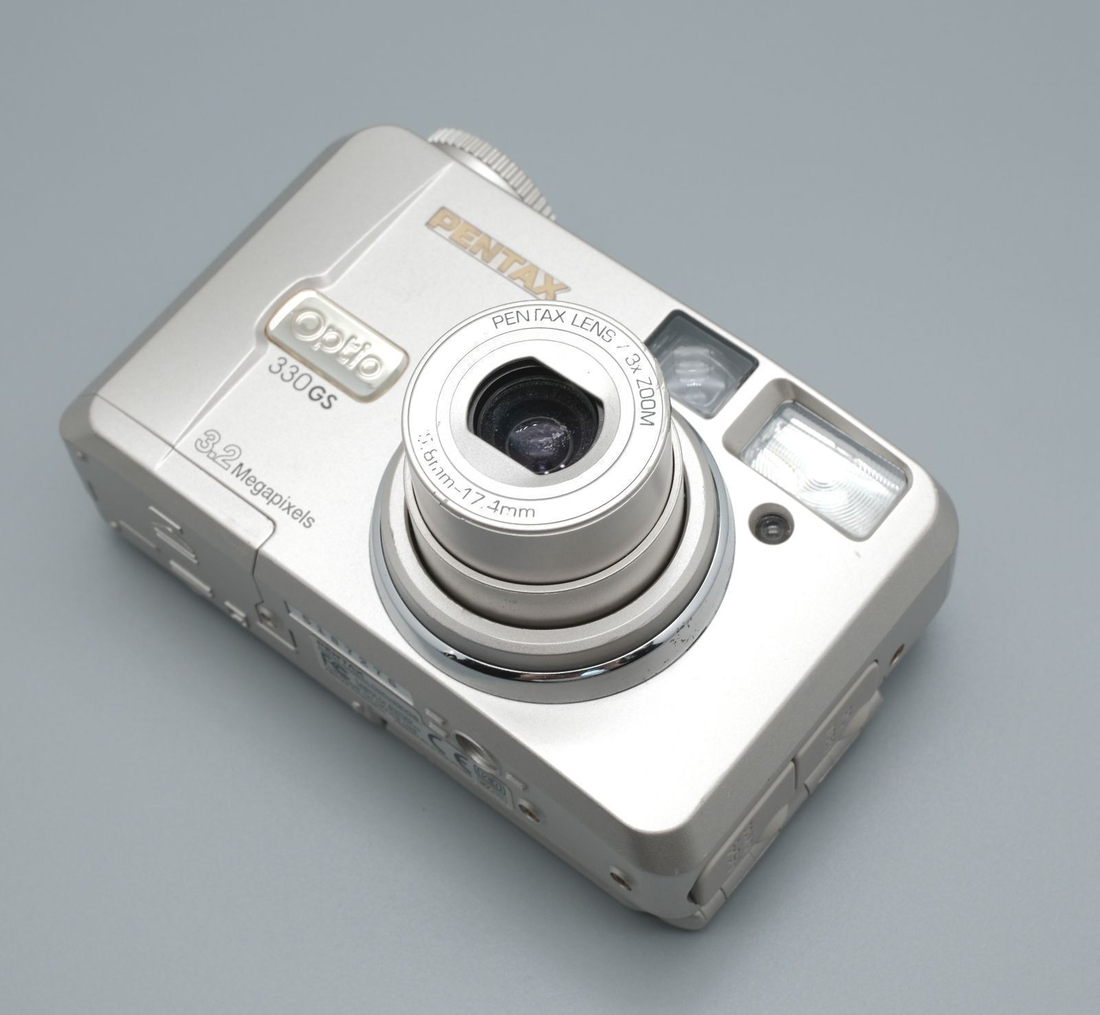 □完動品 PENTAX Optio 330GS コンパクトデジタルカメラ 単三電池仕様