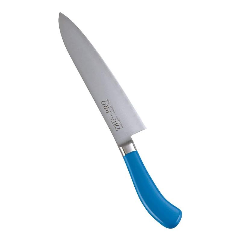 遠藤商事 業務用 TKG TKG-PRO 抗菌カラー包丁 牛刀 21cm ブルー モリブデンバナジウム鋼 日本製 ATK4310