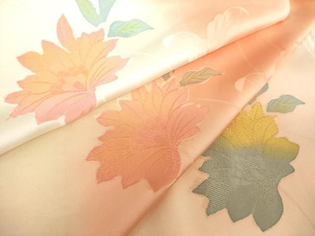 平和屋着物●上質な小紋　地紋起こし　舞花文　暈し染め　正絹　逸品　DABI6603ps