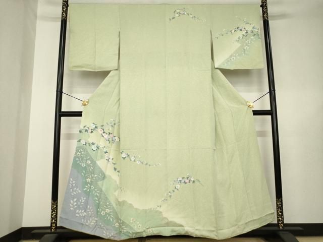 平和屋着物●訪問着　友禅　絞り　草花文　金彩　正絹　逸品　AABL5596ck 28,730円