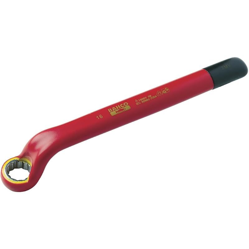 BAHCO(バーコ) Insulated Offset Ring Spanner 1000V絶縁仕様オフセット片口メガネ 19mm 2MV-19