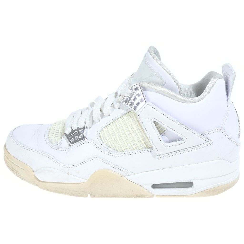 NIKE (ナイキ) AIR JORDAN 4 PURE MONEY 308497-100 エアジョーダン4 ピュアマネー ハイカットスニーカー ホワイト US8.5/26.5cm