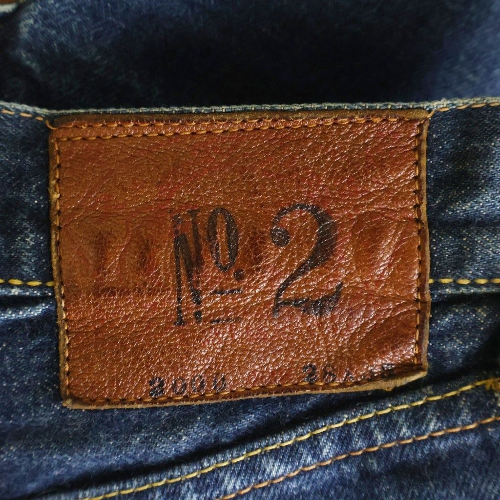 EVISU (エビス) 00s No.2 2000 Denim Pants ボタンフライ ペイント
