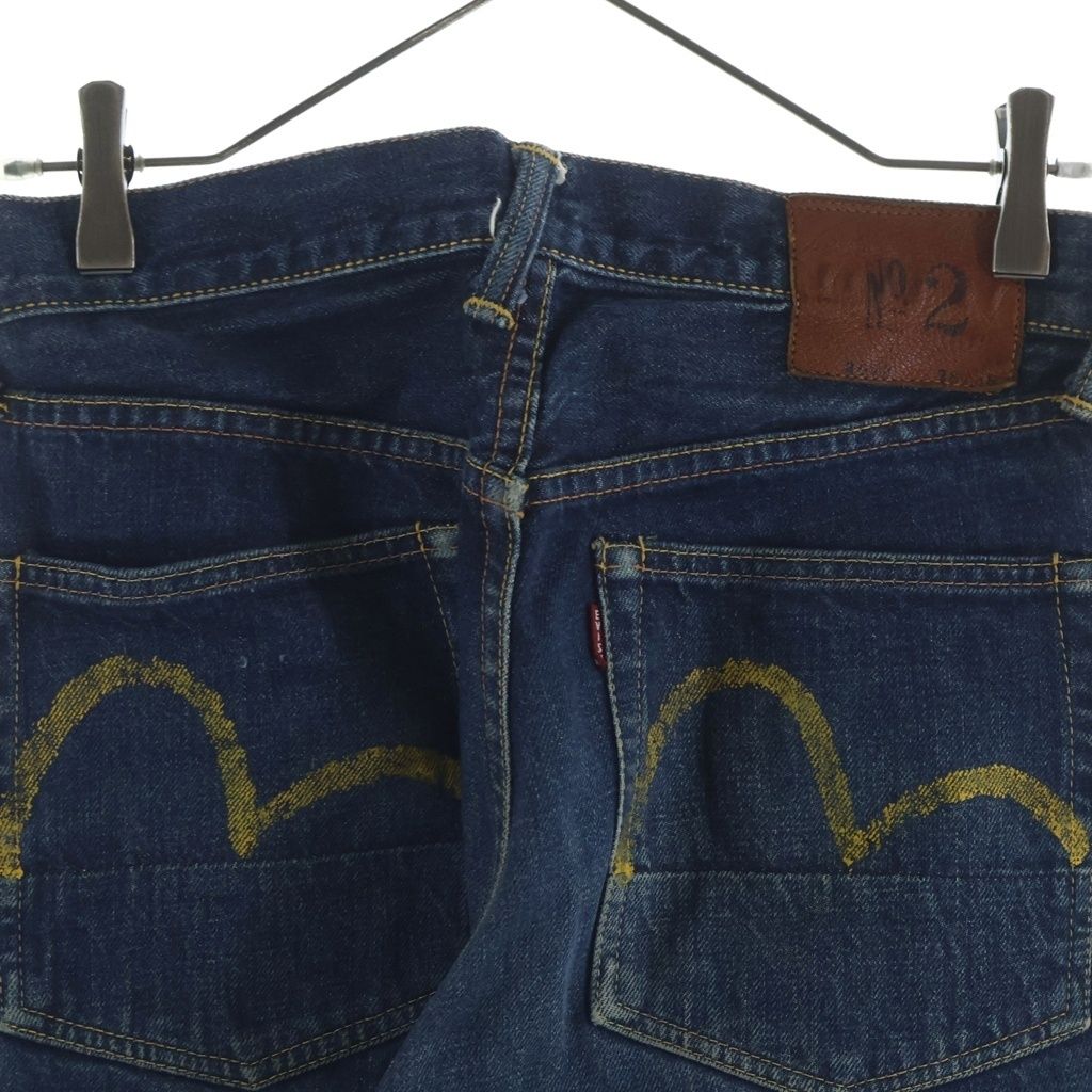EVISU エビス No2 2000デニムパンツ ペイント EVISU (エビス) 00s No.2 2000 Denim Pants ボタンフライ ペイント