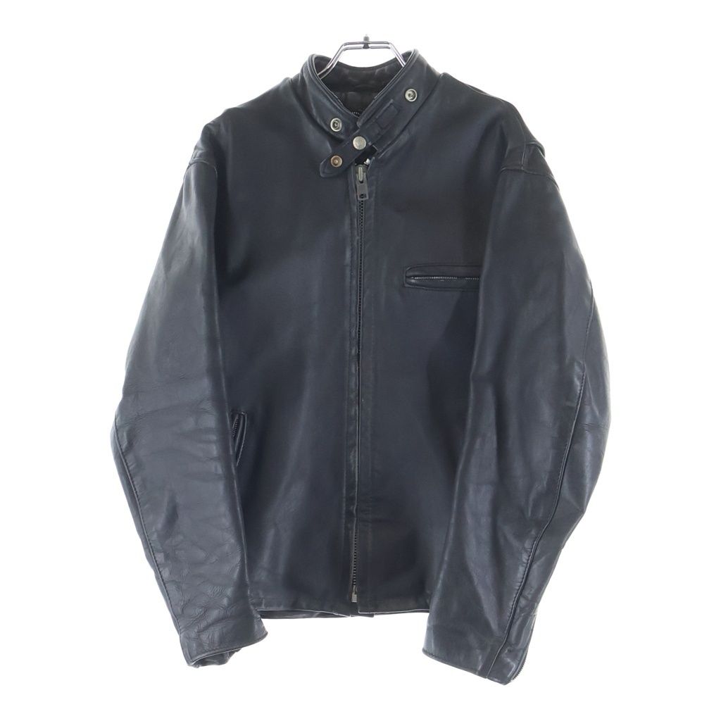 SCHOTT (ショット) 641 Single Leather Jacket ホースハイド シングルライダースジャケット ブラック