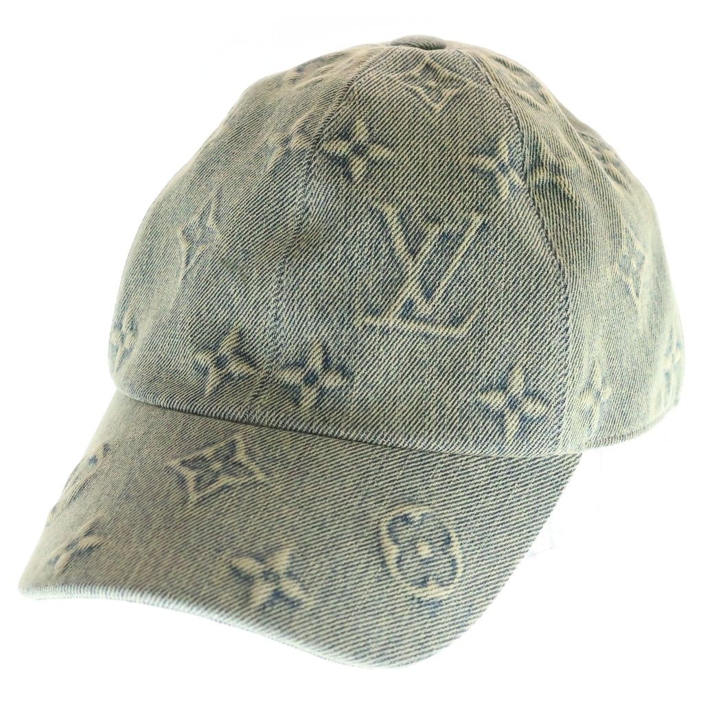LOUIS VUITTON (ルイヴィトン) モノグラム ウォッシュデニム ベースボールキャップ 帽子 コットン M7156M 66,000円