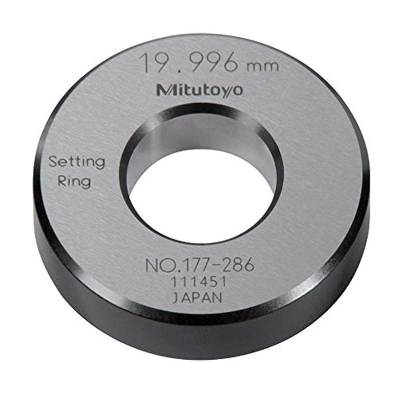 ミツトヨ 鋼製リングゲージ/20mm 177-286