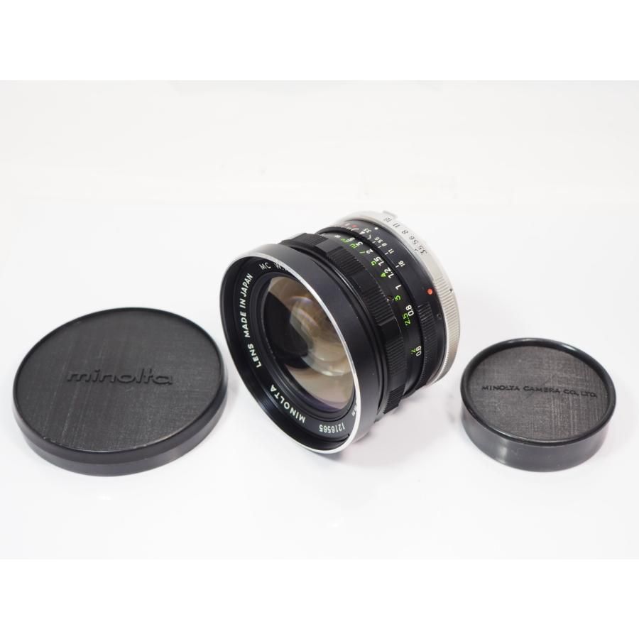 送料無料 MINOLTA 初代 MC ROKKOR-SG 28ｍｍ F3.5 マニュアルフォーカス レンズ ミノルタ [管MI9474