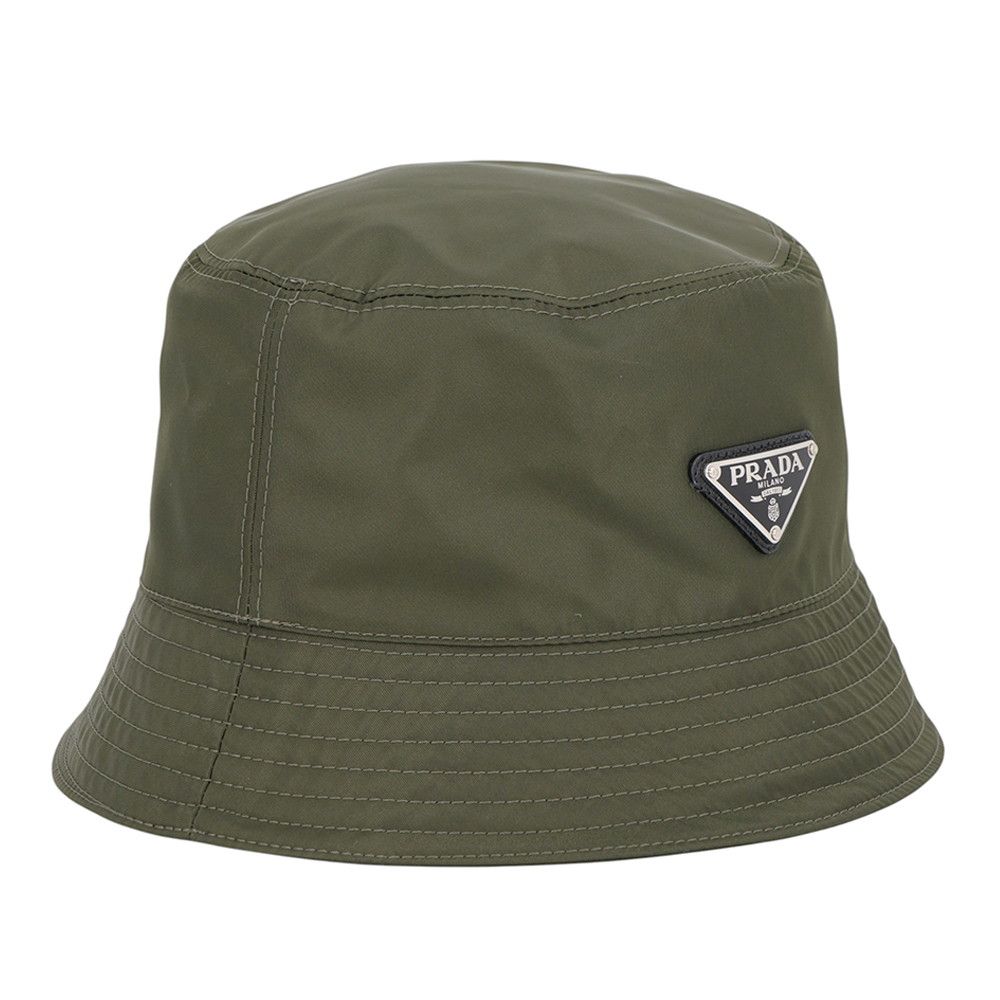 プラダ バケットハット Re-Nylon トライアングルロゴ サイズM 2HC137 PRADA 帽子