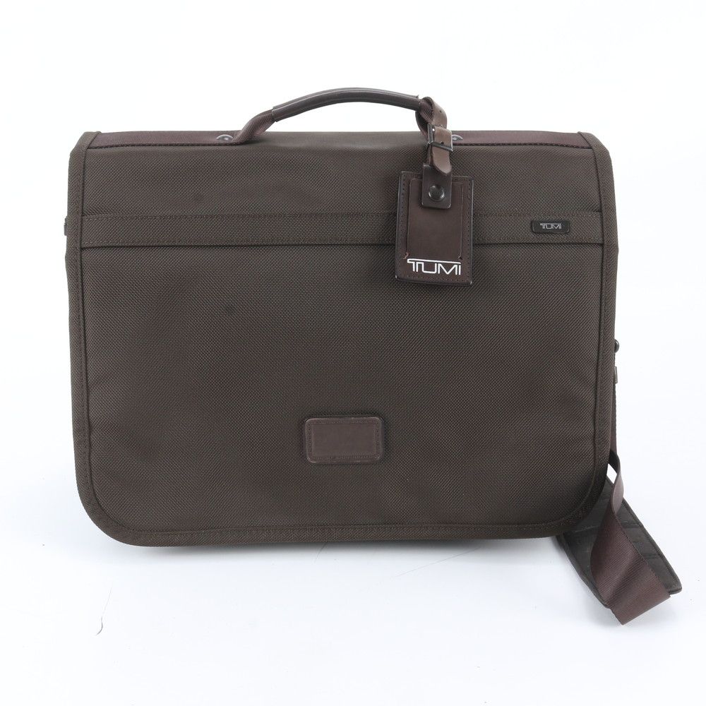 極美品 TUMI トゥミ トレーサータグ付 26592BH レザー 2WAY ビジネス バッグ 斜め掛け ショルダー トート A4 メンズ MNE EM33-9【中古】