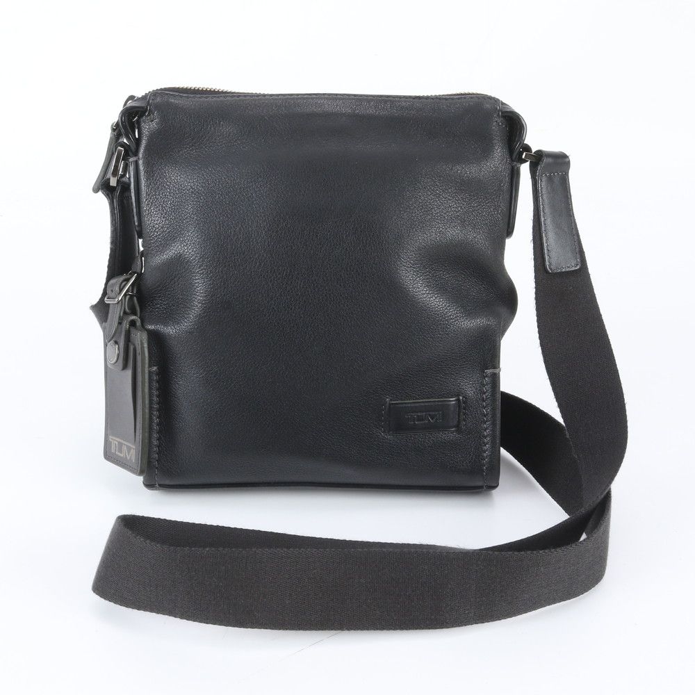 美品 TUMI トゥミ トレーサータグ付 63024DP レザー ショルダーバッグ 斜め掛け メッセンジャー ビジネス メンズ MNE EM32-8【中古】