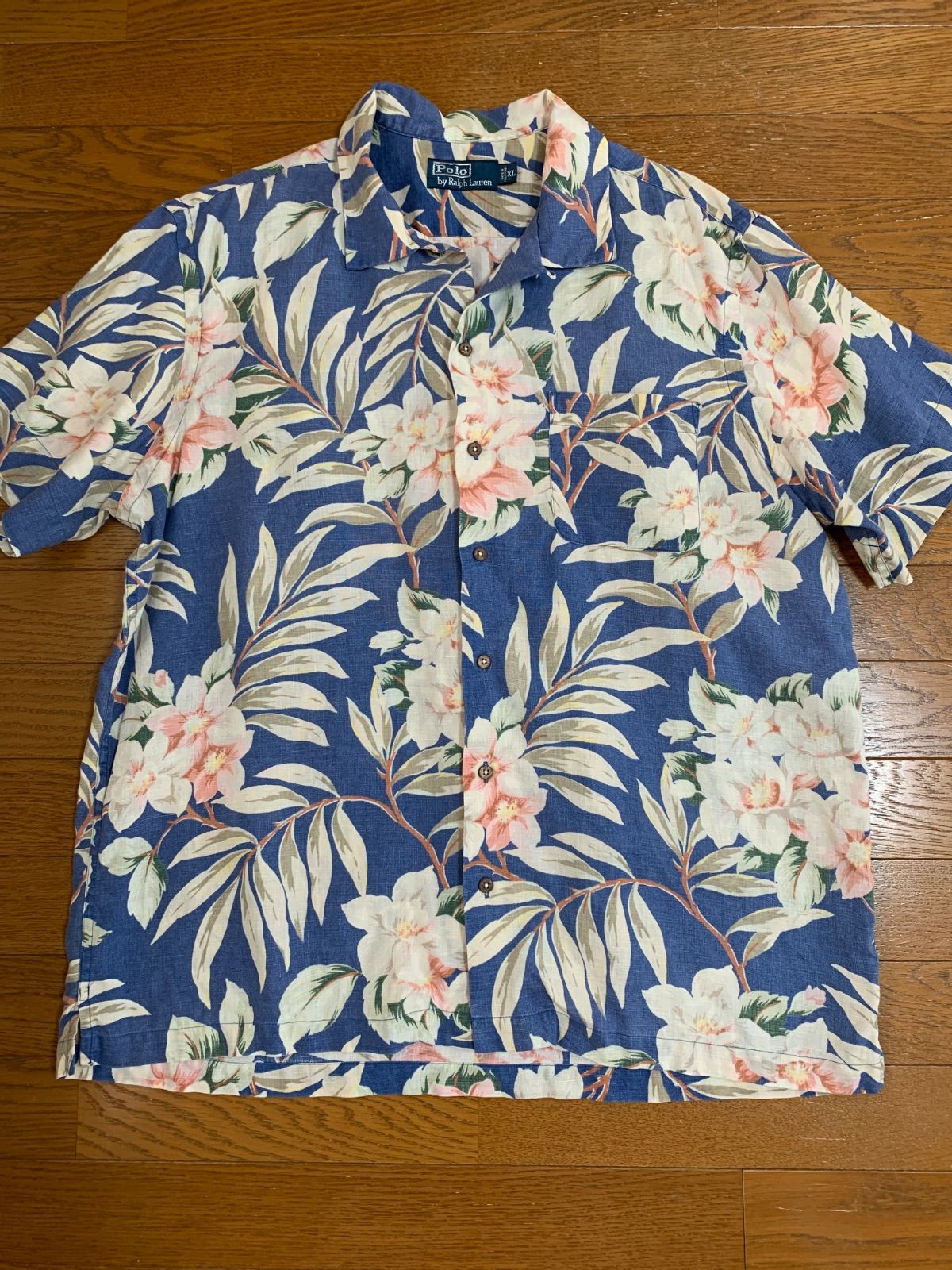 Polo by Ralph Lauren 100%リネンアロハシャツ XLサイズ