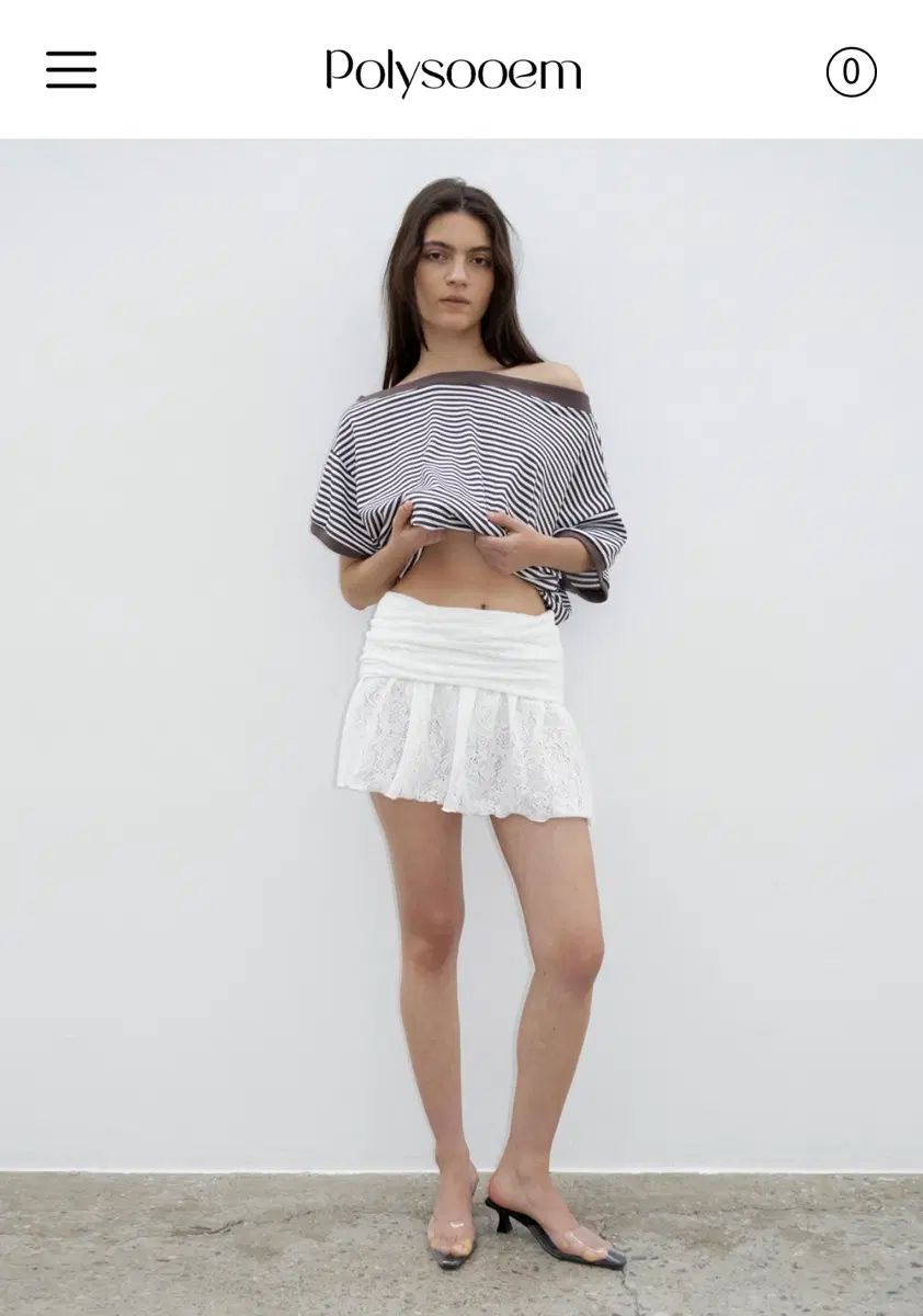 ポリ・スエM LACE WHITE BOTH SKIRT AND TOP IN 6,645円