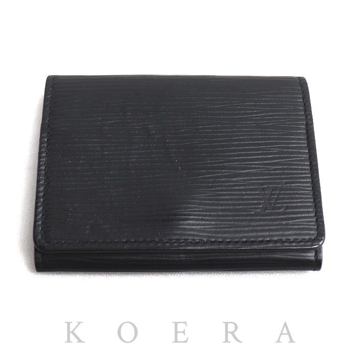 LOUIS VUITTON ルイ・ヴィトン アンヴェロップ カルト ドゥ ヴィジェット カードケース ブラック M56582 CA2117 ユニセックス 中古