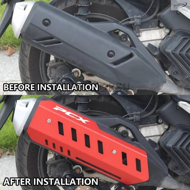 ホンダ PCX160 PCX150 PCX125 2022-2025 用マフラーカバーアクセサリー装飾シェルカバー