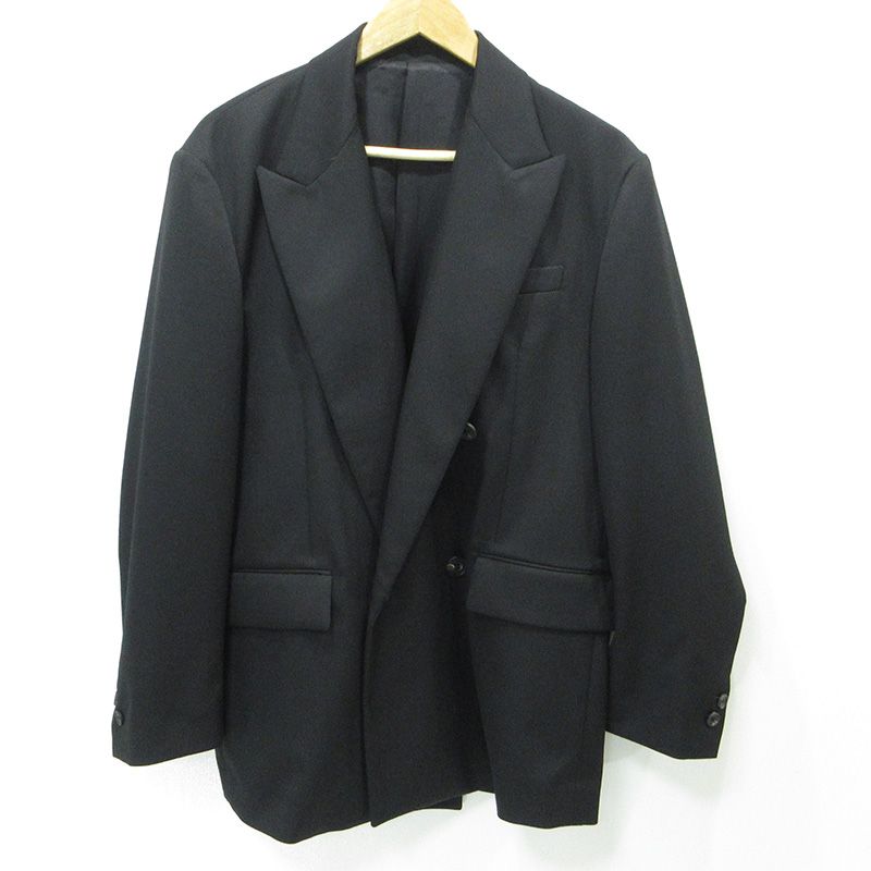 【三重本店】 中古 ssstein | シュタイン DOUBLE BREASTED BLAZER ダブルブレステッドブレザー ウールテーラードジャケット 26年 ST.1414 ブラック サイズ：XS 【96】