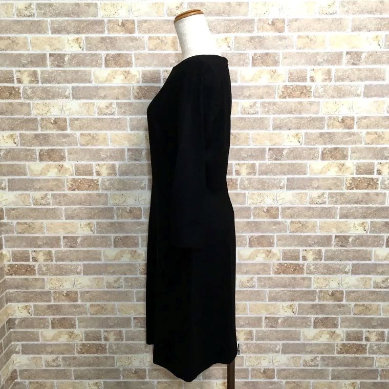 未使用品 Theory ワンピース 2 M ブラック 七分袖 タグ付き 礼服 フォーマル 434