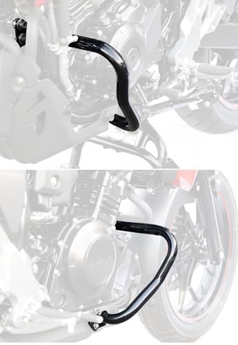 N◆キジマ(Kijima) バイクパーツ エンジンガード 車体保護 スチール製ブラック仕上げ Vストローム250 405-2292 e87cd795