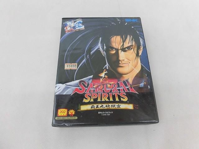 中古品 ゲーム ネオジオ ロムカセット 真サムライスピリッツ 覇王丸地獄変 動作品 箱付き