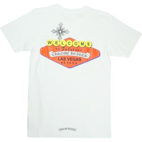 Size【S】 CHROME HEARTS クロム・ハーツ LAS VEGAS EXCLUSIVE S/S TEE WHITE/MULTI ラスベガス限定Tシャツ 白 【中古品-非常に良い】 30014644
