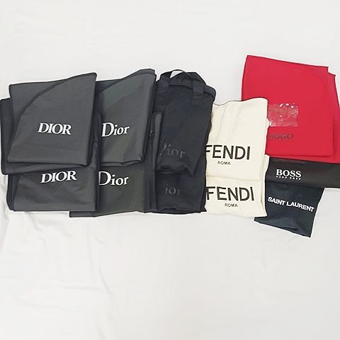 ディオール Dior FENDI SAINT LAURENT HUGO BOSS ガーメントバッグ 衣装カバー 11点セット