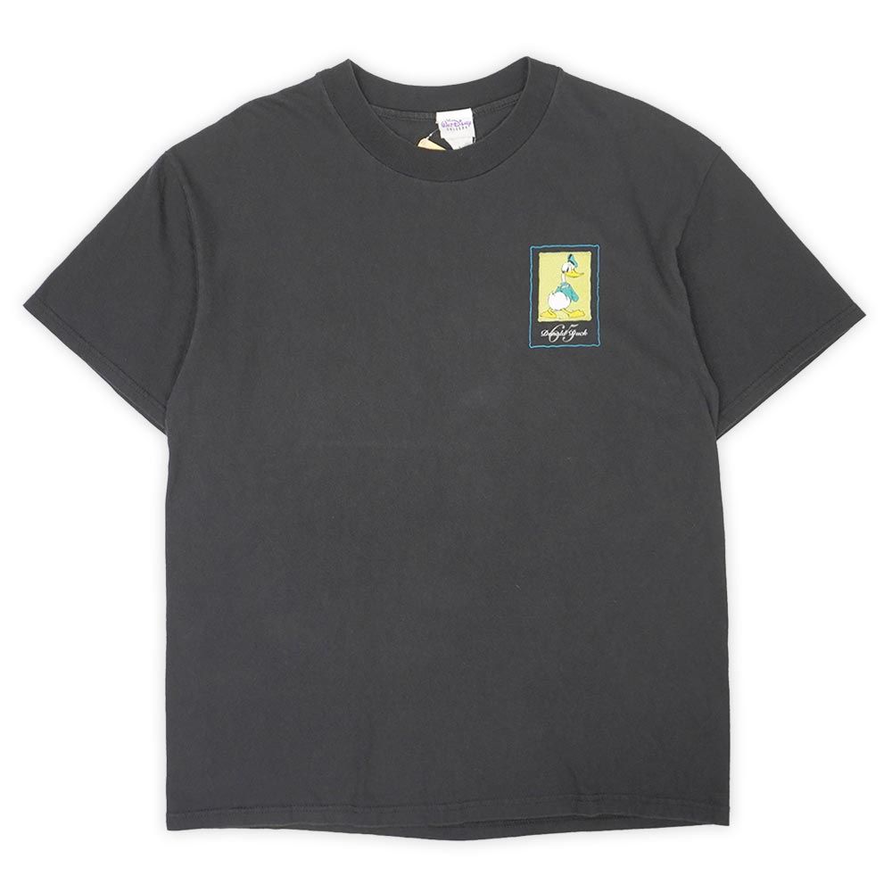 ディズニー Disney 90s 90年代 Donald Duck ドナルドダック キャラクタープリントTシャツ キャラT USA ヴィンテージ アメリカ 古着 メンズ Tシャツ カットソー ブラック 黒 L【中古】 6,776円