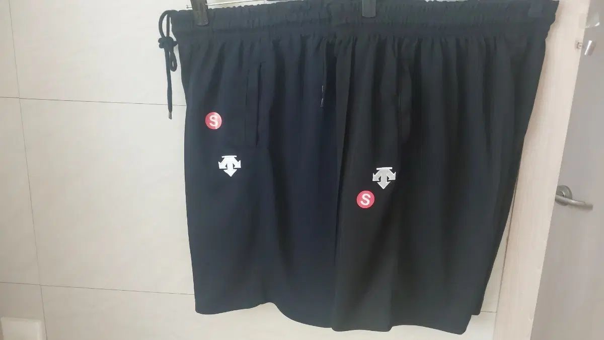 デサント ハーフパンツ セット S (黒/紺)