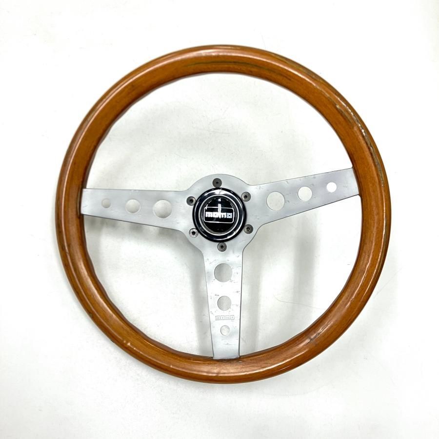 中古(全体的に状態が悪い)中古 MOMO モモボス用 ウッドステアリング