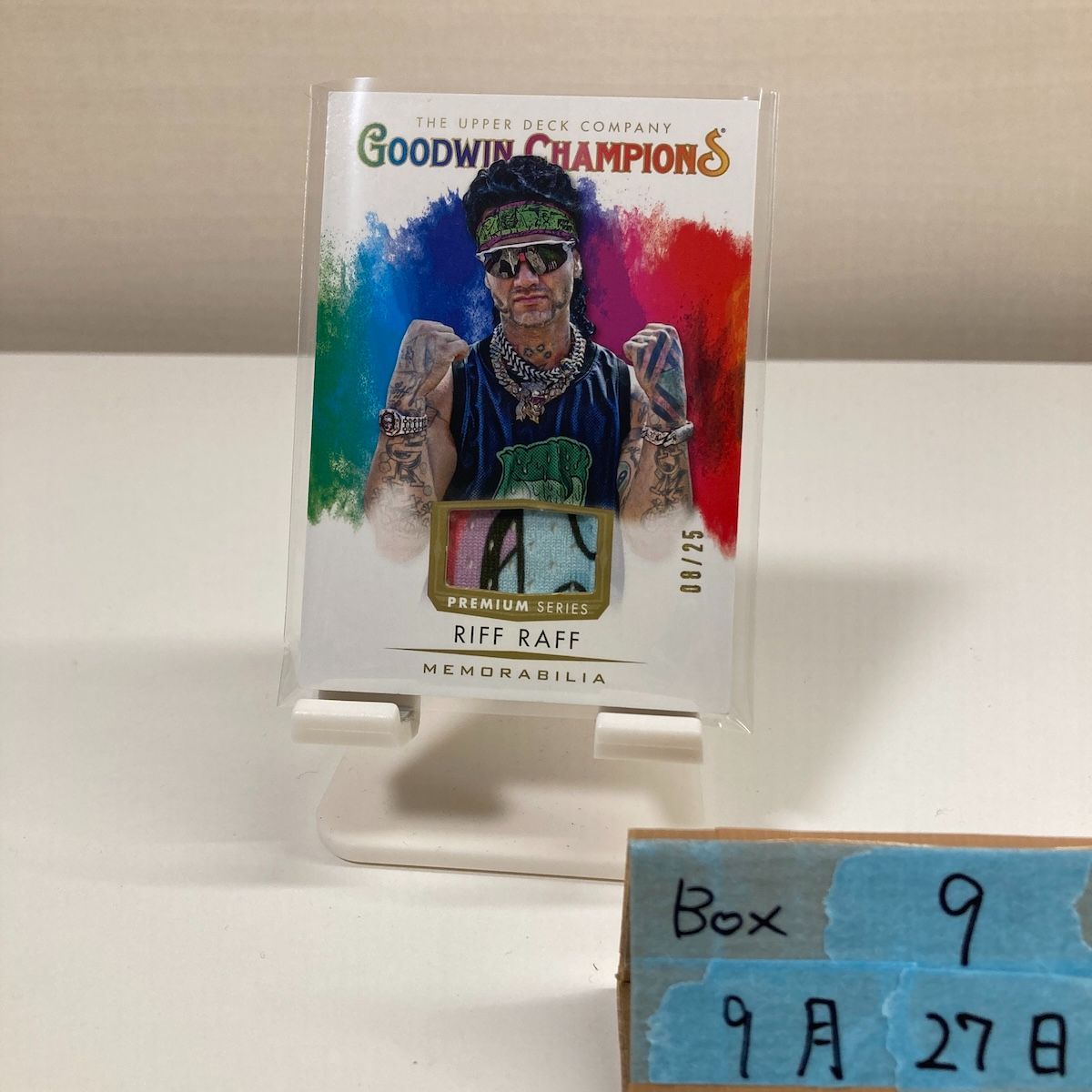 2021 Upper Deck Goodwin Champions Riff Raff 09/25 Splash of Colors Premium Series パッチ