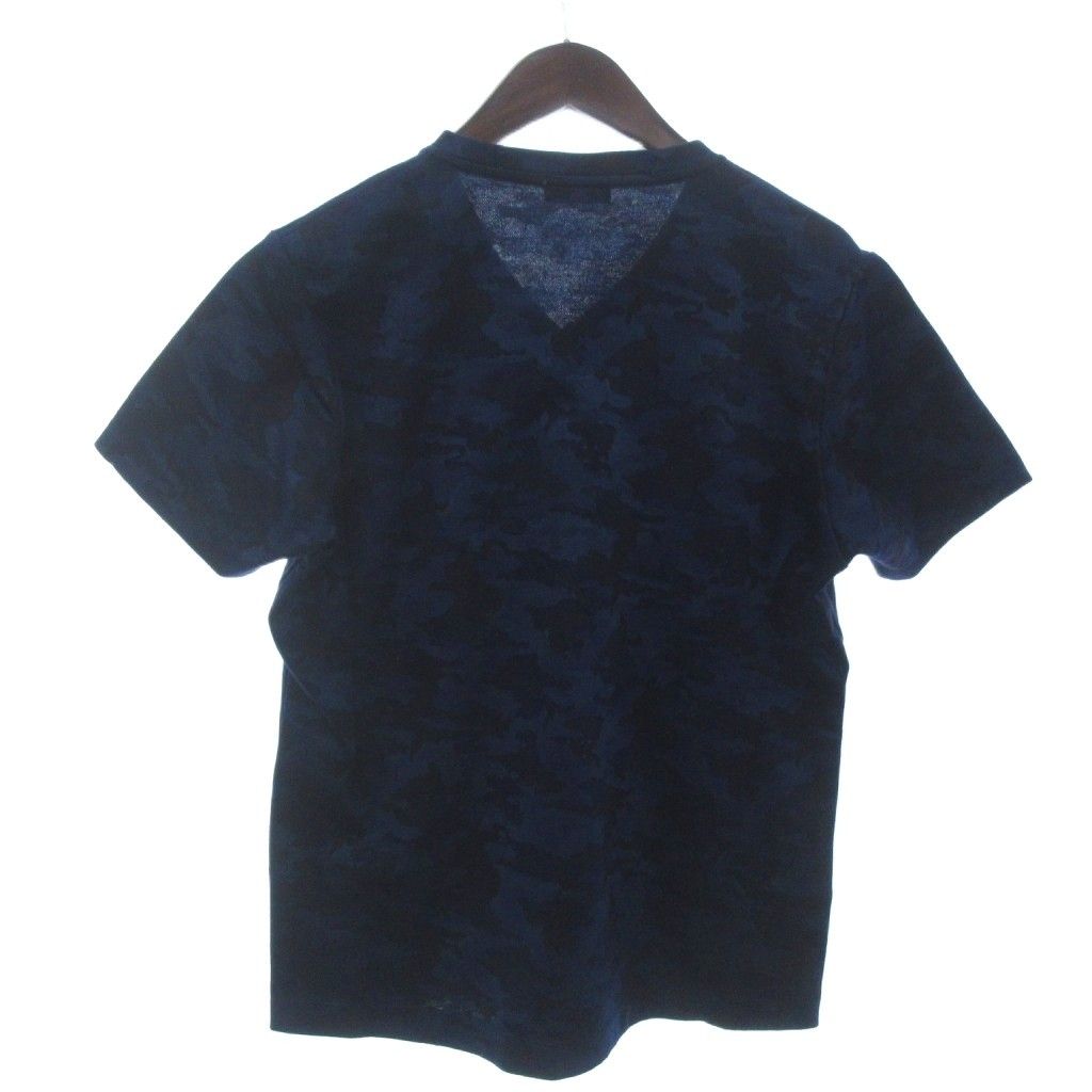 EPOCA UOMO Vネック Tシャツ 迷彩柄 ネイビー EPOCA UOMO Vネック Tシャツ 迷彩柄 ネイビー エポカ ウォモ EPOCA