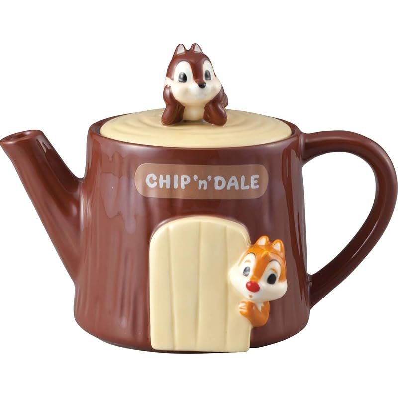 ディズニー 「 チップとデール 」 チップ&デール ティーポット 350ml 茶漉し 付 食器 ディズニー 雑貨 キャラクター チップ&デールグッズ 誕生日プレゼント クリスマスプレゼント SAN2958