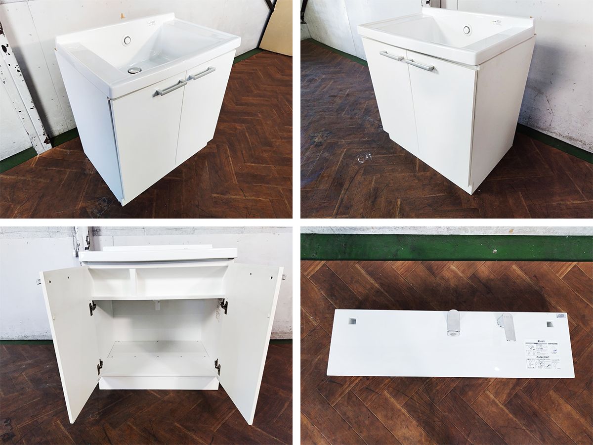 ■展示品■未使用品■TOTO■KZシリーズ■W75■三面鏡/ミラーキャビネット/ドレッサー■洗面化粧台■18万■ymm4828k