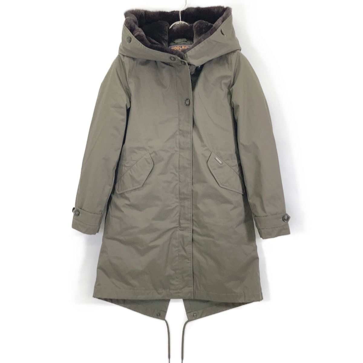 WOOLRICH ウールリッチ 1702151 カーキ ラビットファー ナイロン