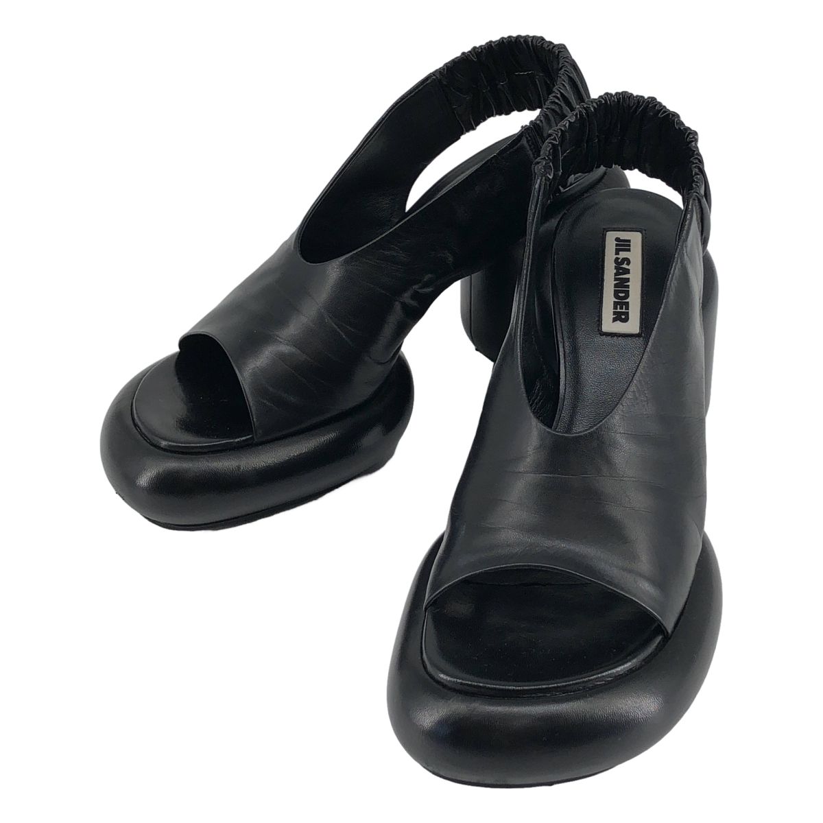 JIL SANDER / ジルサンダー | 2023SS | レザーサンダル | 38 | ブラック | レディース 16,150円