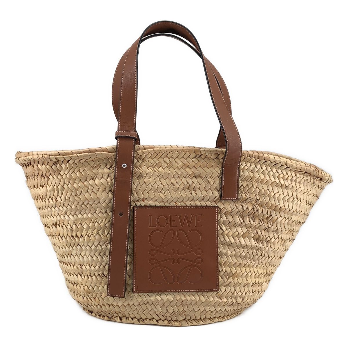 LOEWE / ロエベ | アナグラム バスケットバッグ かごバッグ ミディアム | ブラウン/ナチュラル | レディース 33,197円