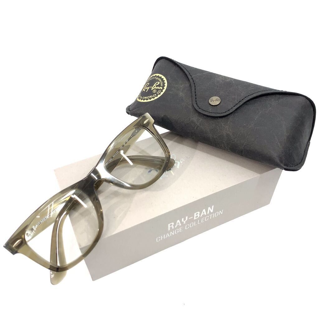 美品 Ray-Ban ORIGINAL WAYFARER CHANGE TRANSITIONS レイバン RB2140F-1387GG レンズ フレーム 調光 サングラス クラシック メンズ _201