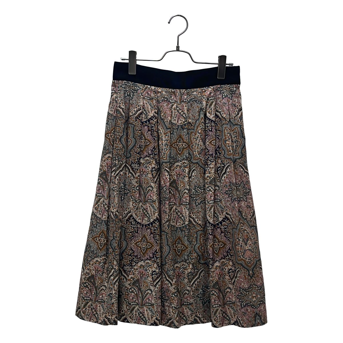 MARGARET HOWELL / マーガレットハウエル | 2024AW | LIBERTY PRINT FABRIC コットン タック ロングスカート | 1 | マルチカラー | レディース 17,718円
