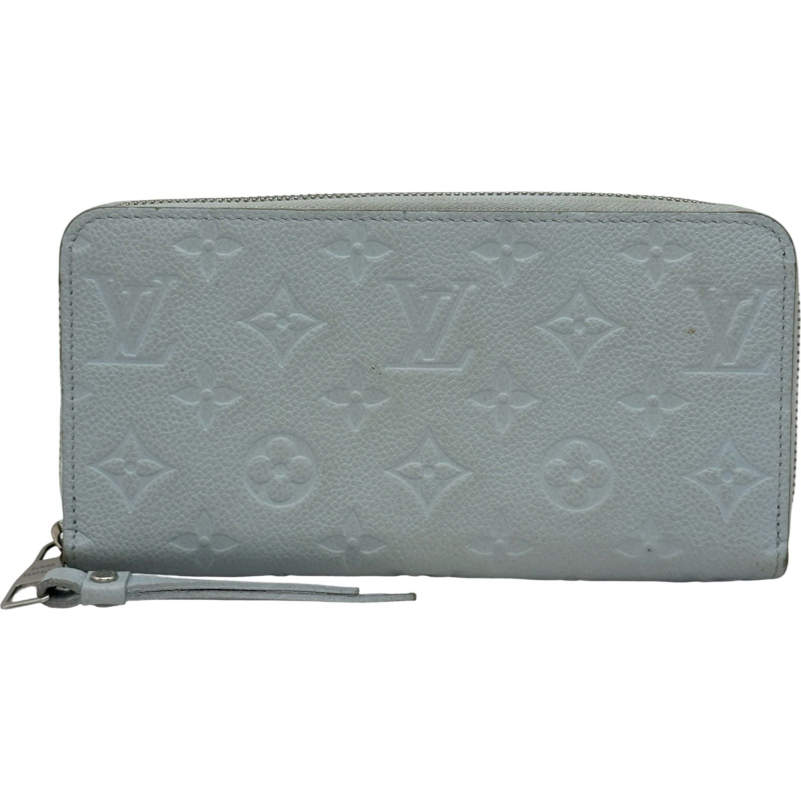 ルイ・ヴィトン LOUIS VUITTON ジッピーウォレット M11969 ウォッシュドブルー モノグラム・アンプラント レディース 長財布